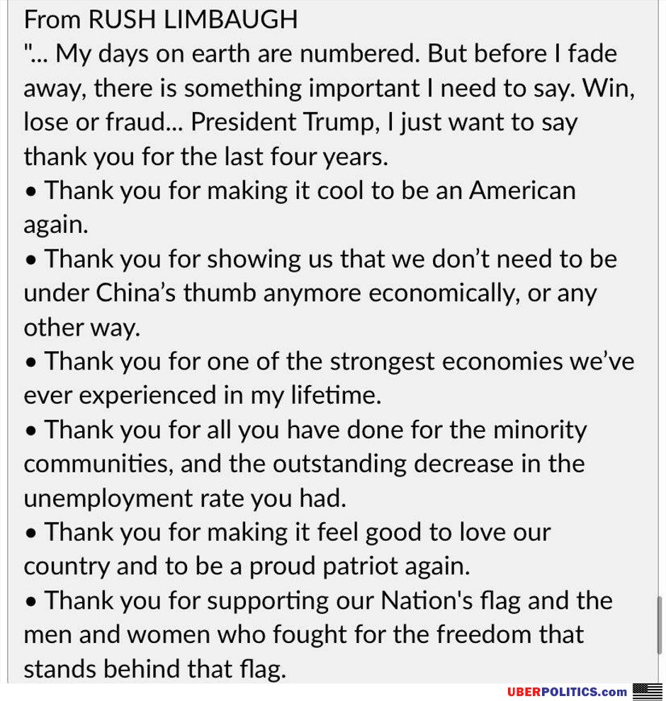 Thank You President Trump