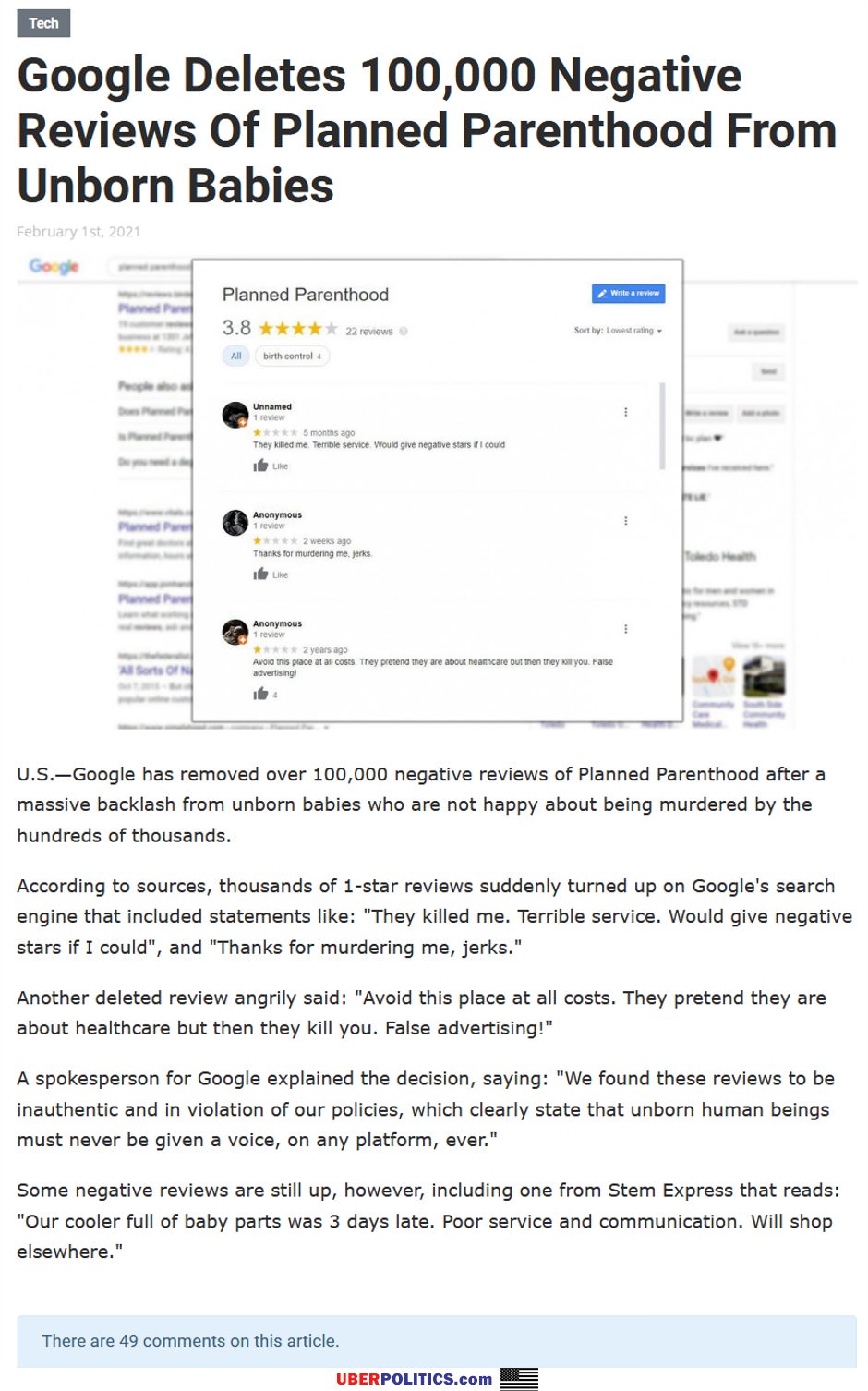 Google Deleted Reviews